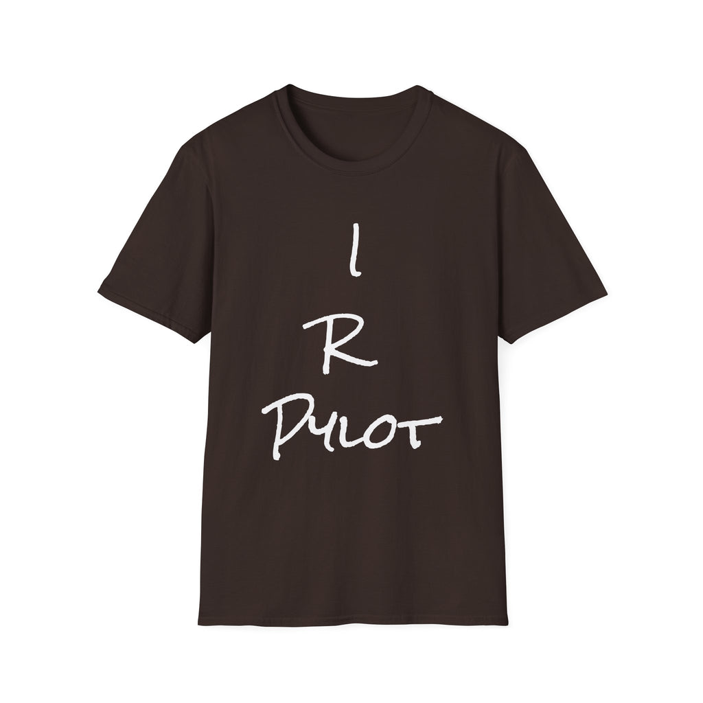 Aviator Graphic T-Shirt — 'I R Pilot' Front Script & Northern Nomad Mountain Plane Back