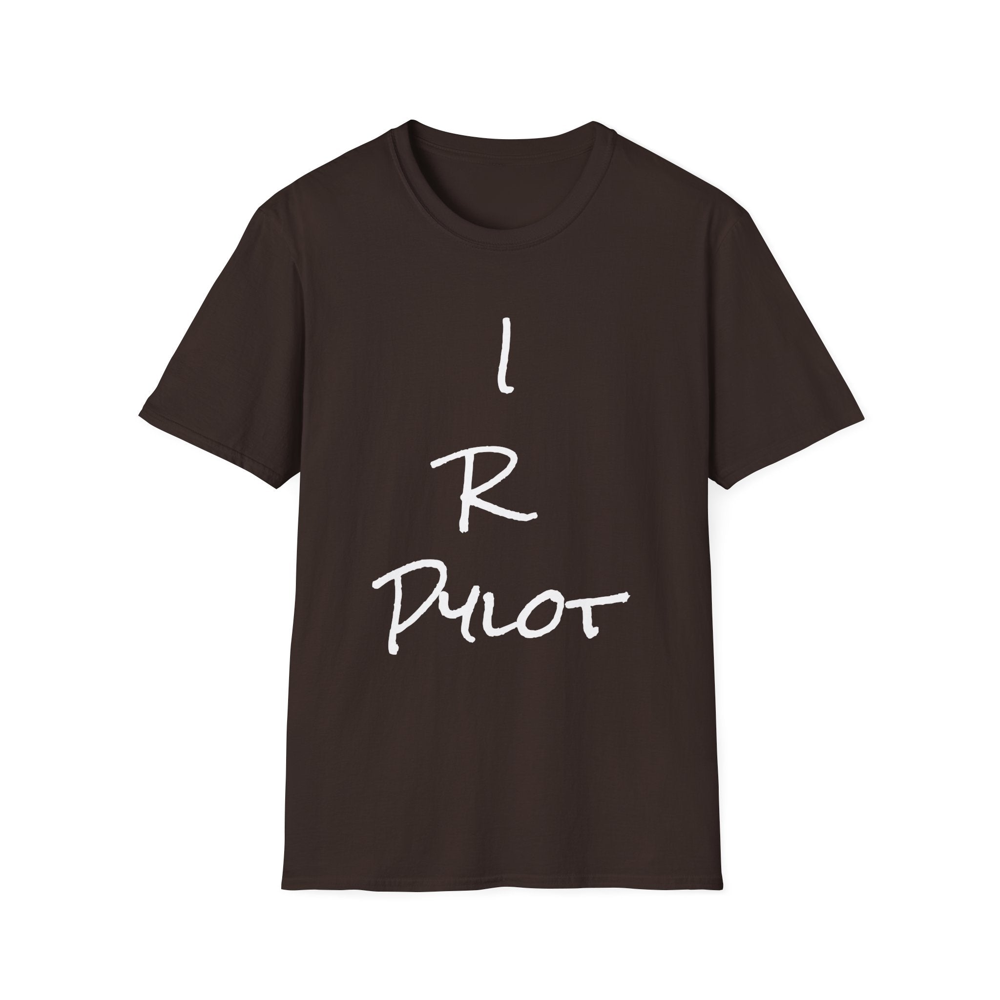 Aviator Graphic T-Shirt — 'I R Pilot' Front Script & Northern Nomad Mountain Plane Back