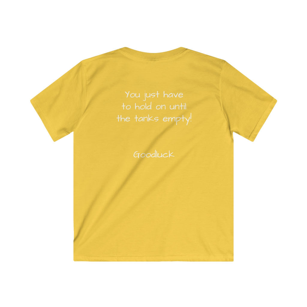 Kids boy Tee - "I'm all gas and no breaks" Funny Graphic Shirt