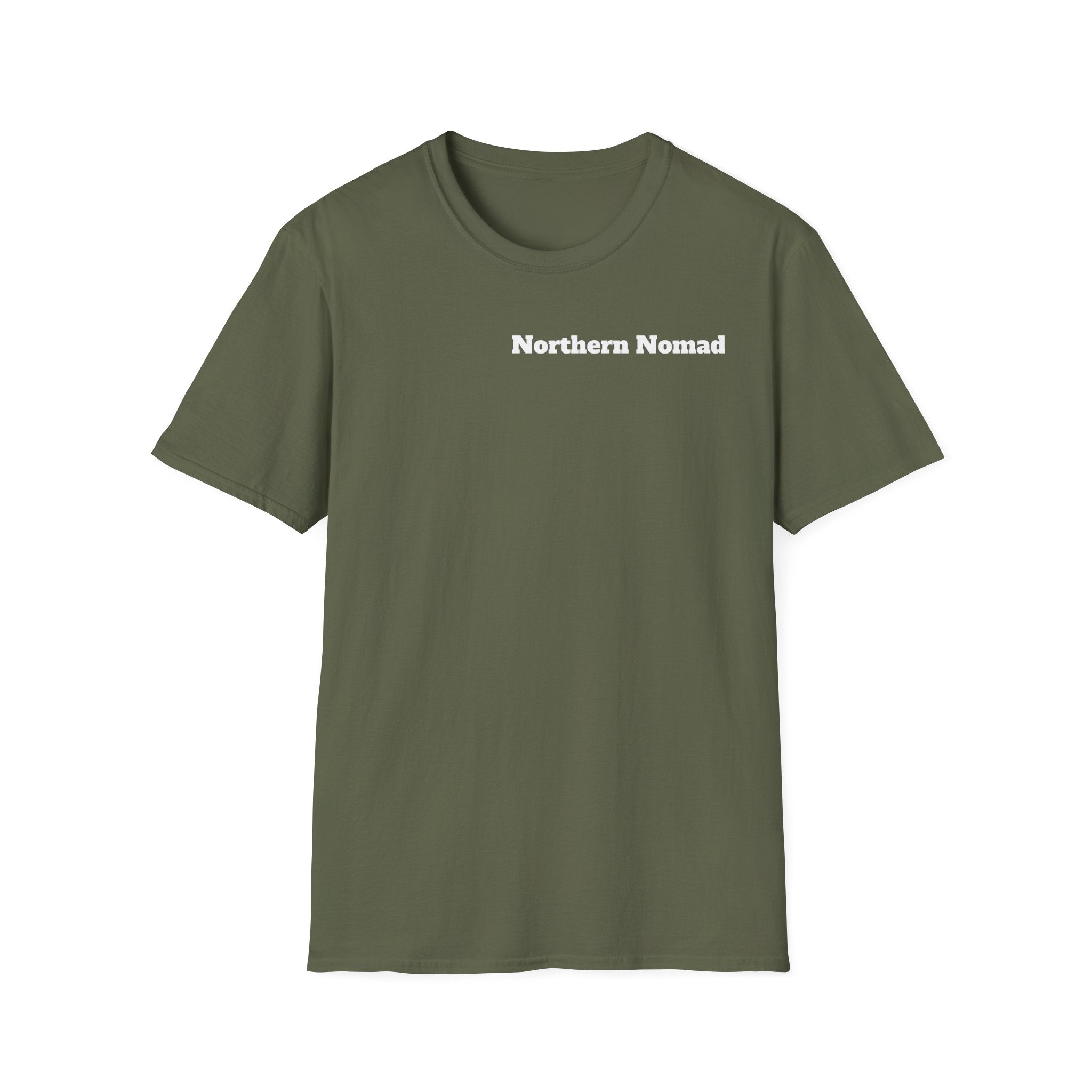 T-Shirt — Vintage Bush Plane Over Mountains "We don't tell stories about dinosaurs..." Travel Adventure Tee