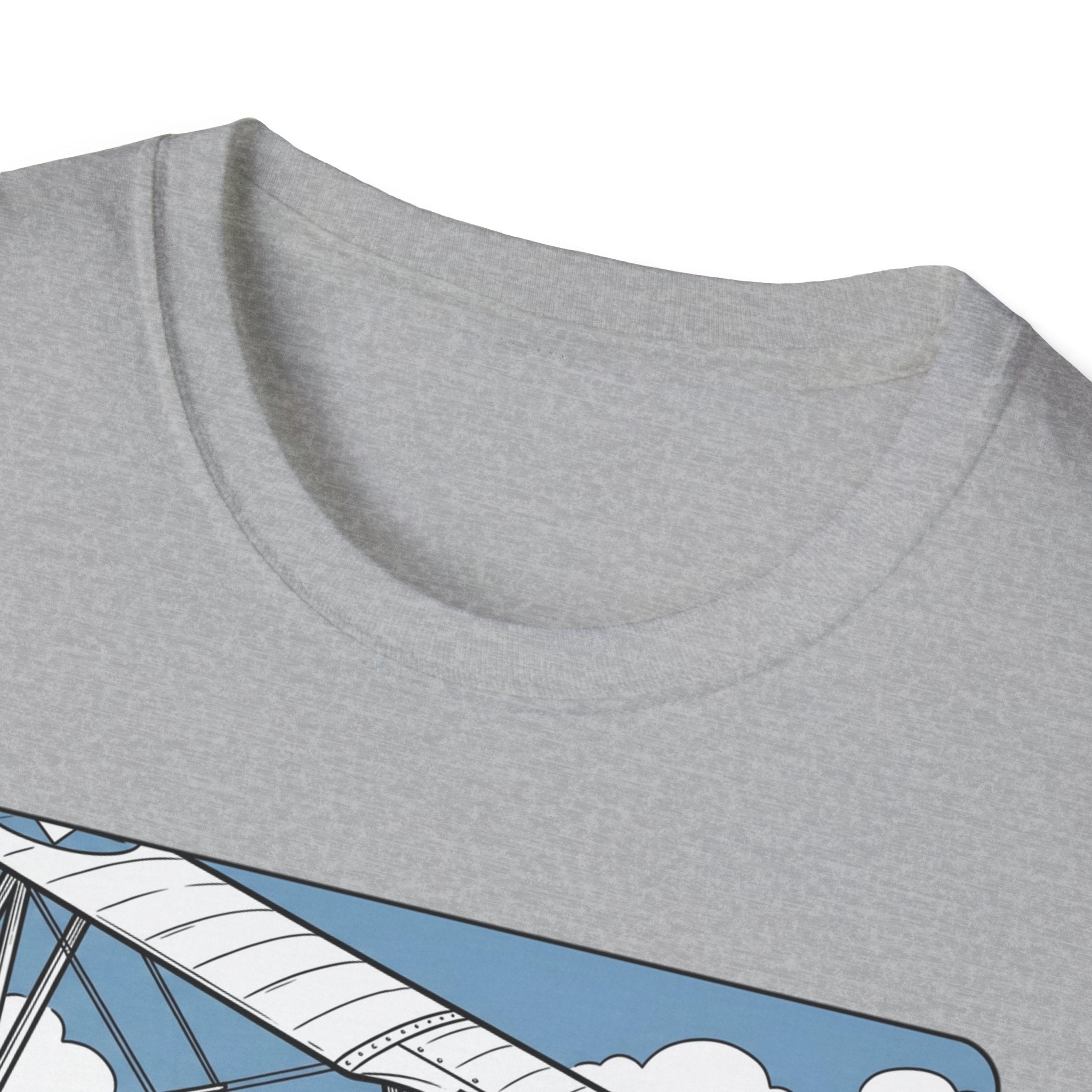 Pilot T‑Shirt – Vintage Biplane Design "Of Course I Look Down On You, I’m a Pilot"