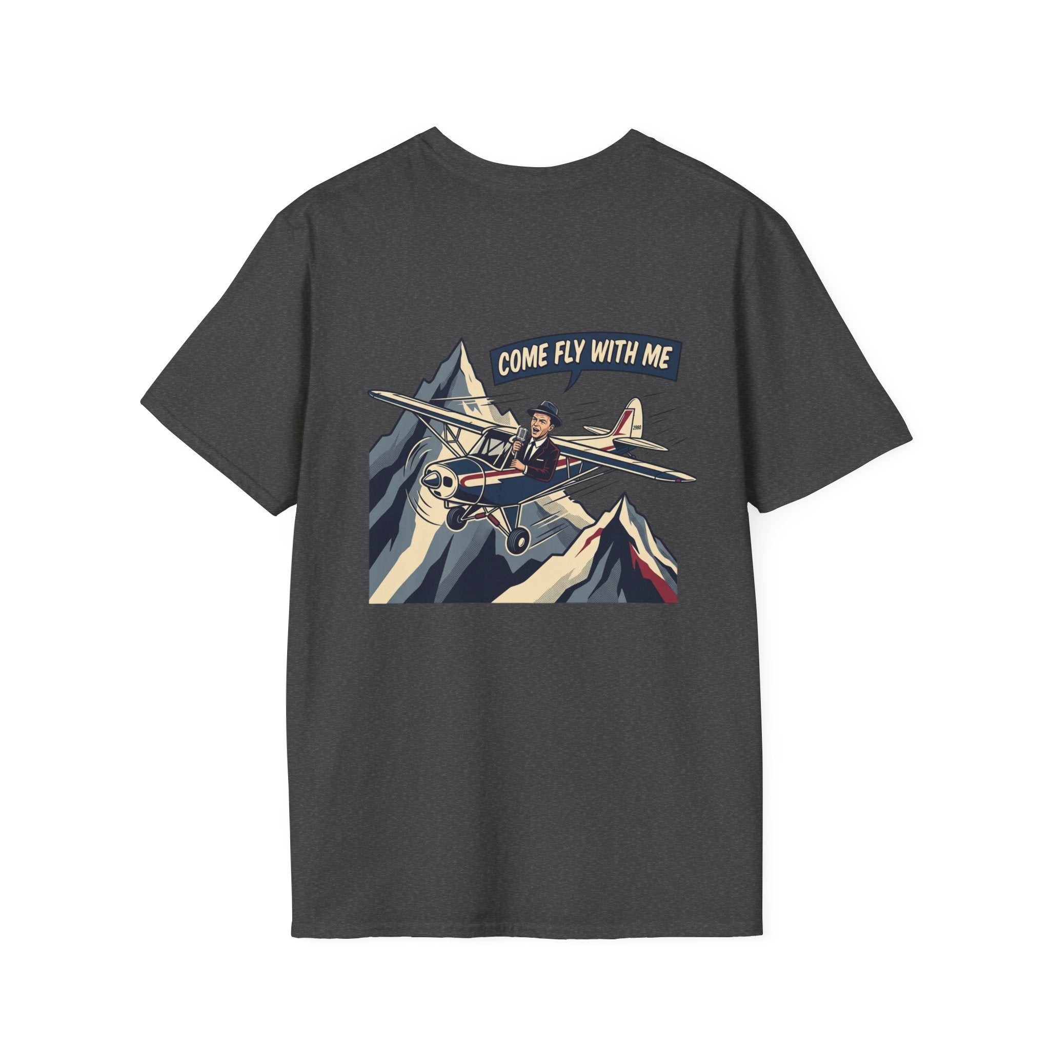 T-Shirt — "Come Fly With Me" Vintage Airplane Graphic Tee