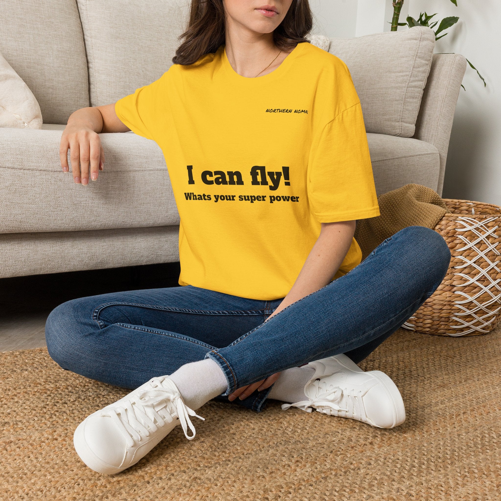 I Can Fly! T‑Shirt — "What's Your Super Power" Graphic Tee