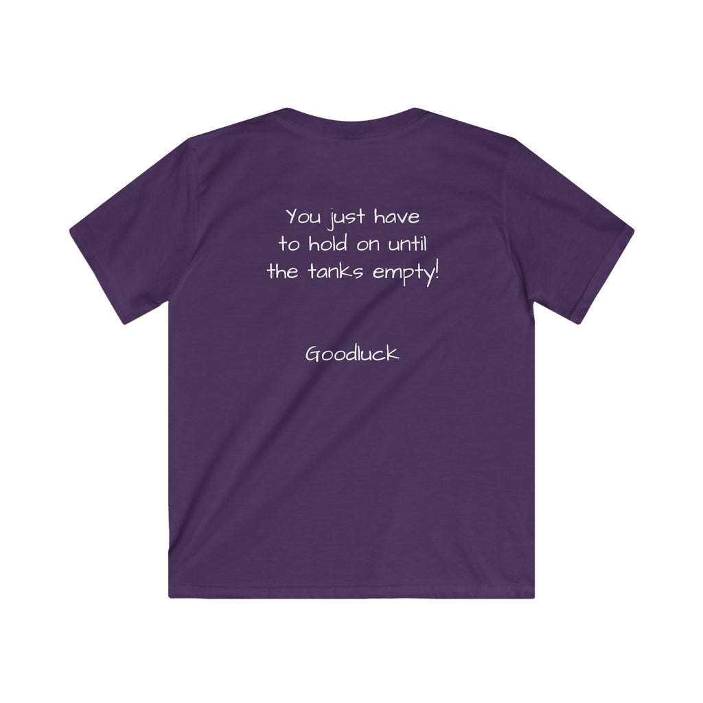 Kids boy Tee - "I'm all gas and no breaks" Funny Graphic Shirt