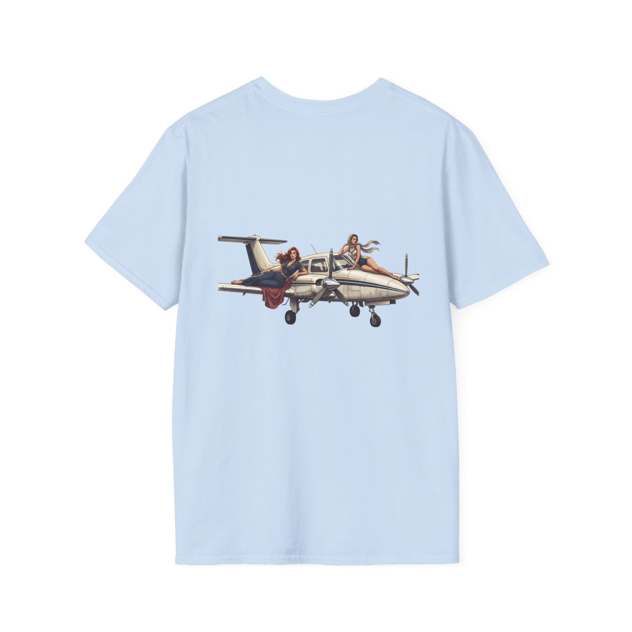 Pilot Humor T‑Shirt — “9/10 Pilots agree that twins are a good time” with Airplane Graphic