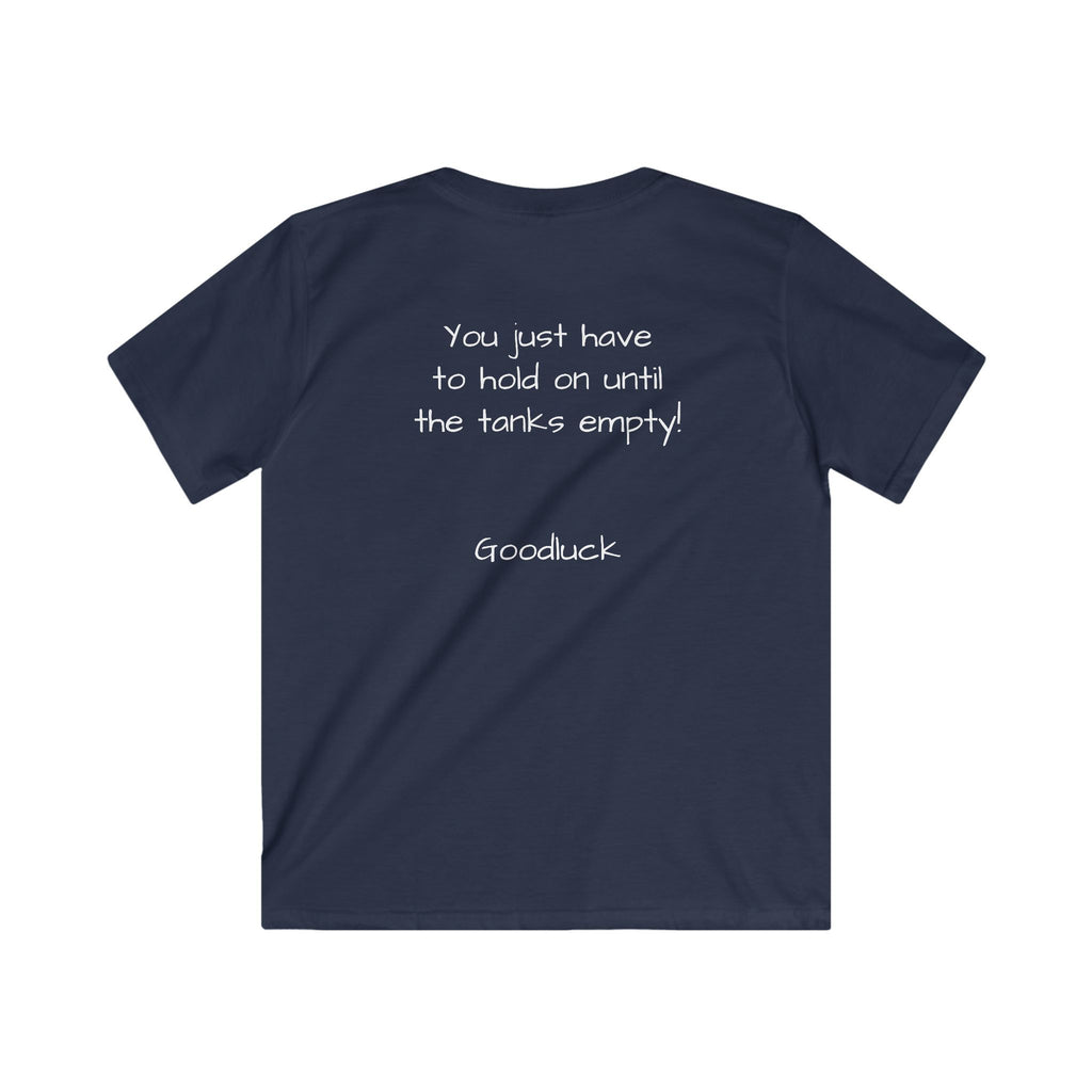 Kids boy Tee - "I'm all gas and no breaks" Funny Graphic Shirt