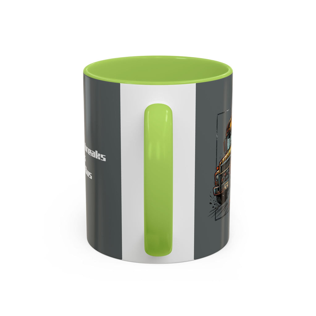 There Are No Breaks on This Struggle Bus Coffee Mug — Funny Motivational Accent Mug