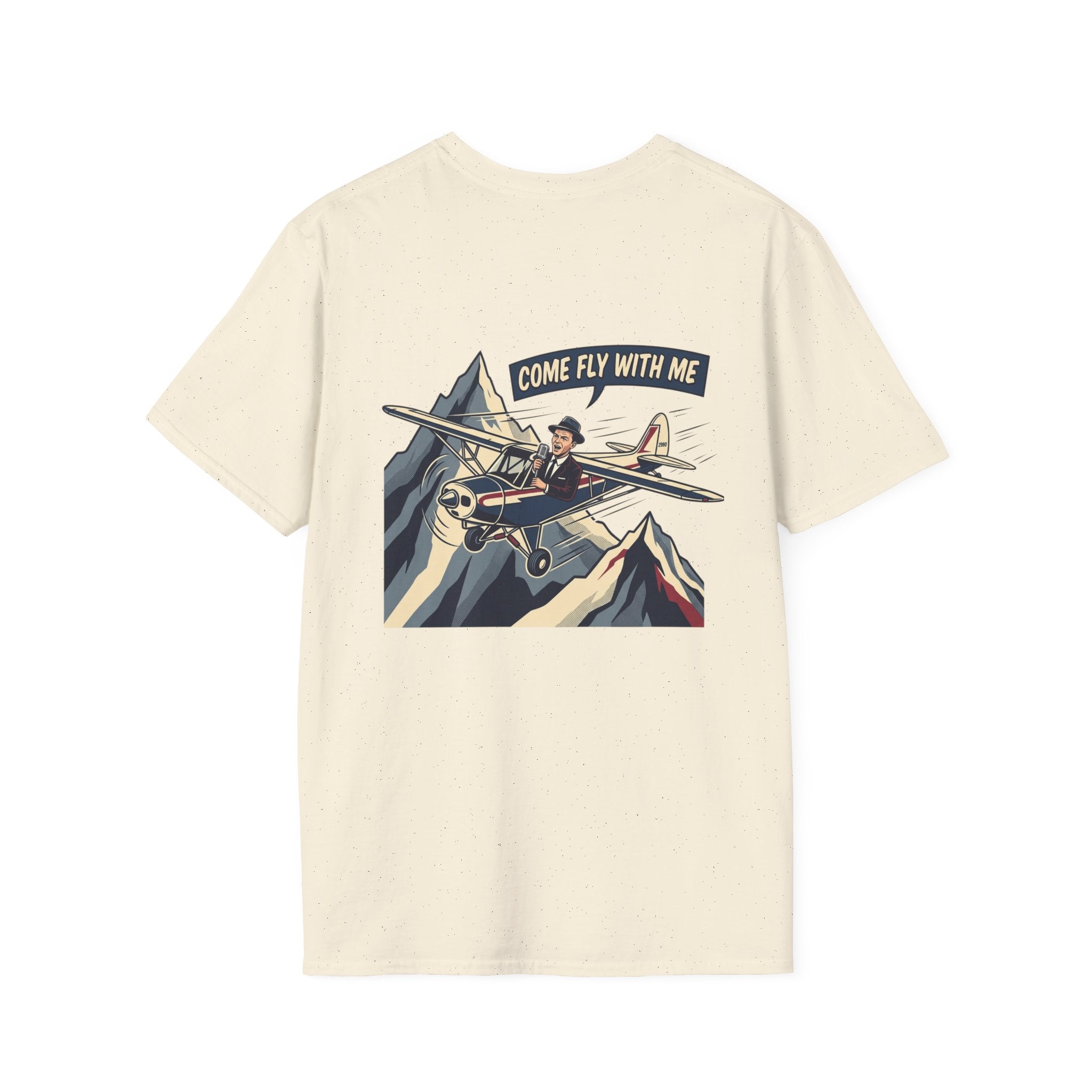 T-Shirt — "Come Fly With Me" Vintage Airplane Graphic Tee