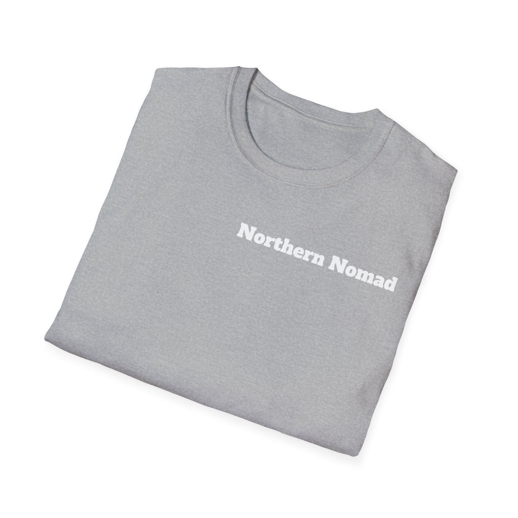 T-Shirt — Vintage Bush Plane Over Mountains "We don't tell stories about dinosaurs..." Travel Adventure Tee