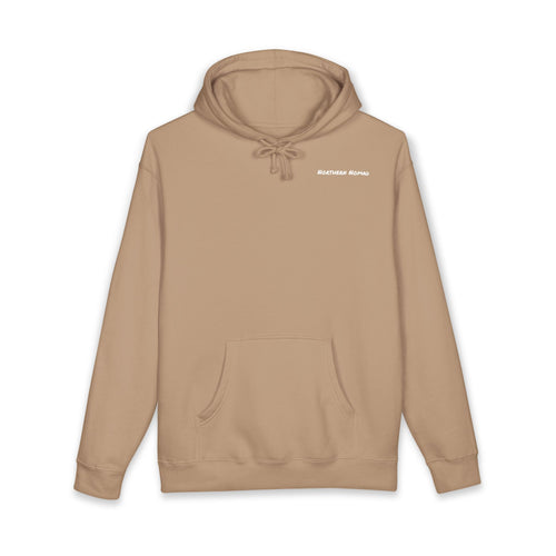 Aviator Mountain Hoodie — Red Plane Over Alpine Peaks Pullover