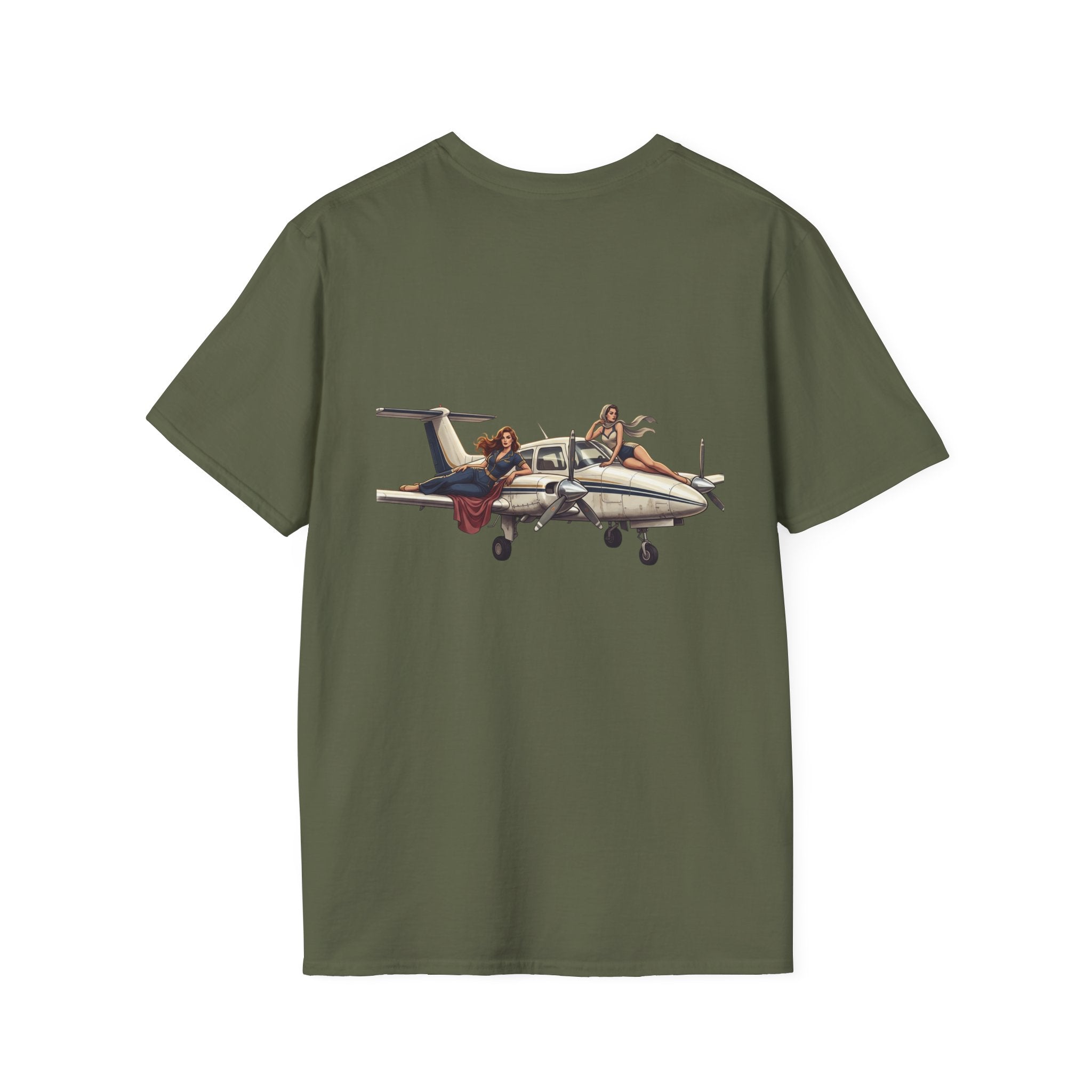 Pilot Humor T‑Shirt — “9/10 Pilots agree that twins are a good time” with Airplane Graphic