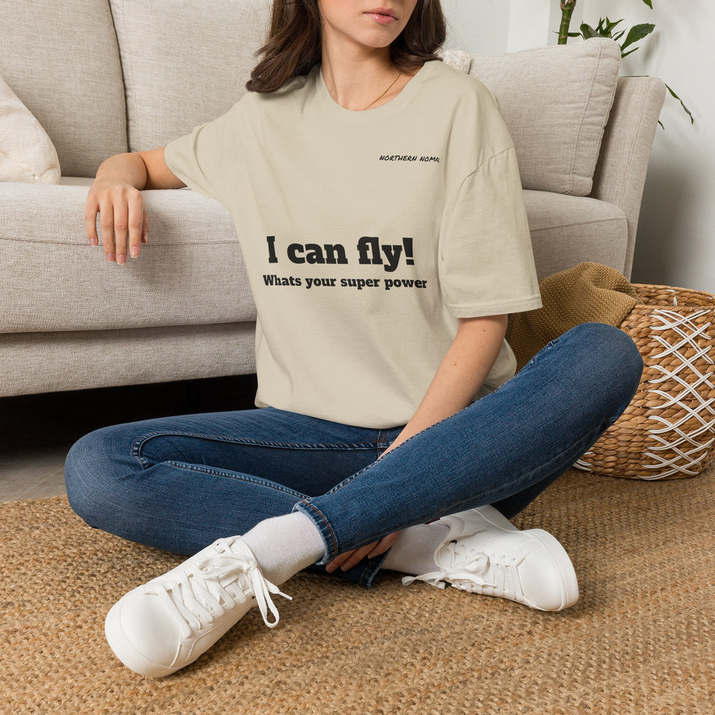 I Can Fly! T‑Shirt — "What's Your Super Power" Graphic Tee