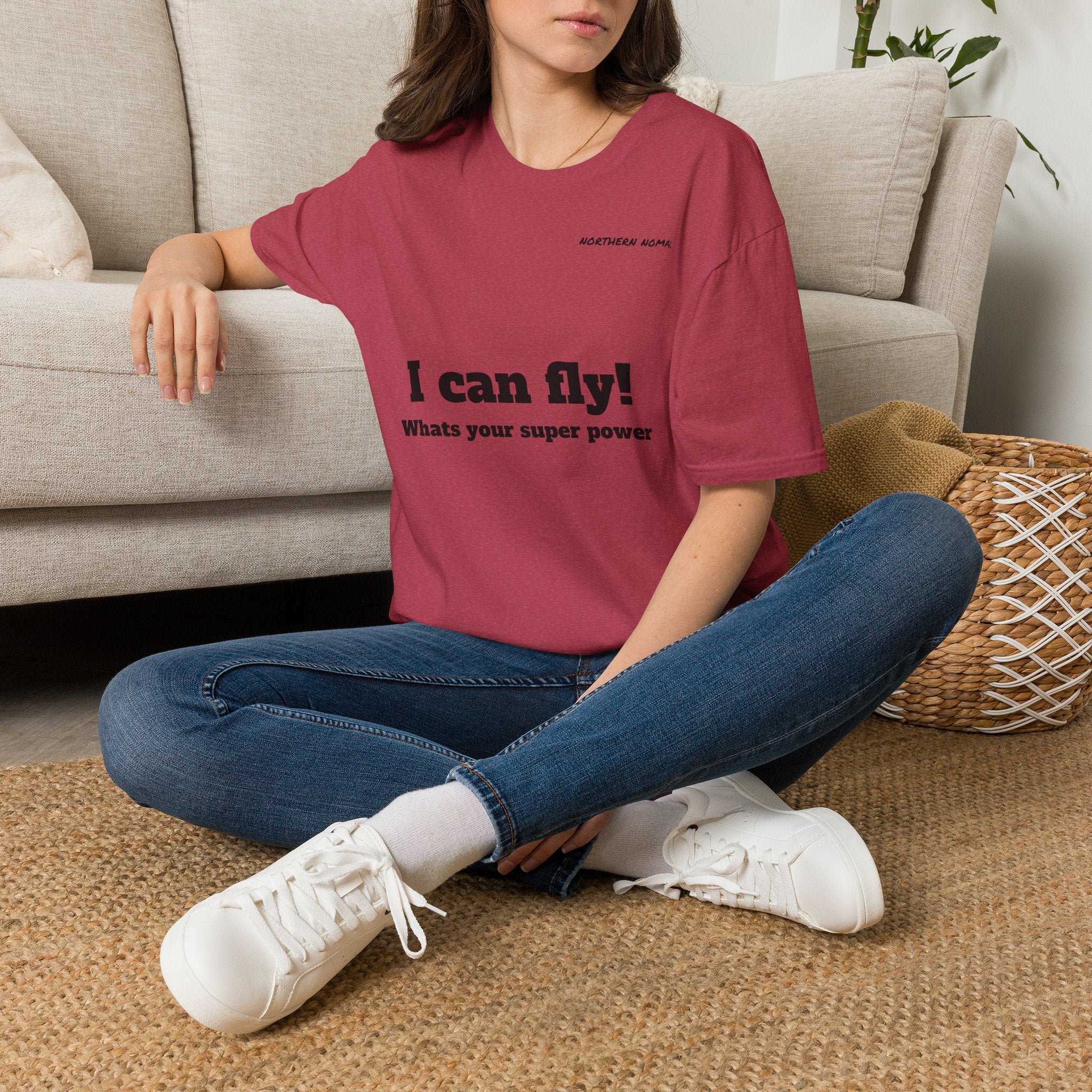 I Can Fly! T‑Shirt — "What's Your Super Power" Graphic Tee