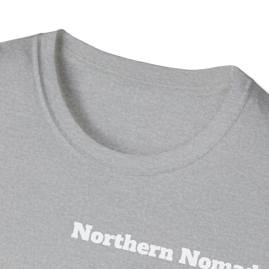 T-Shirt — Vintage Bush Plane Over Mountains "We don't tell stories about dinosaurs..." Travel Adventure Tee