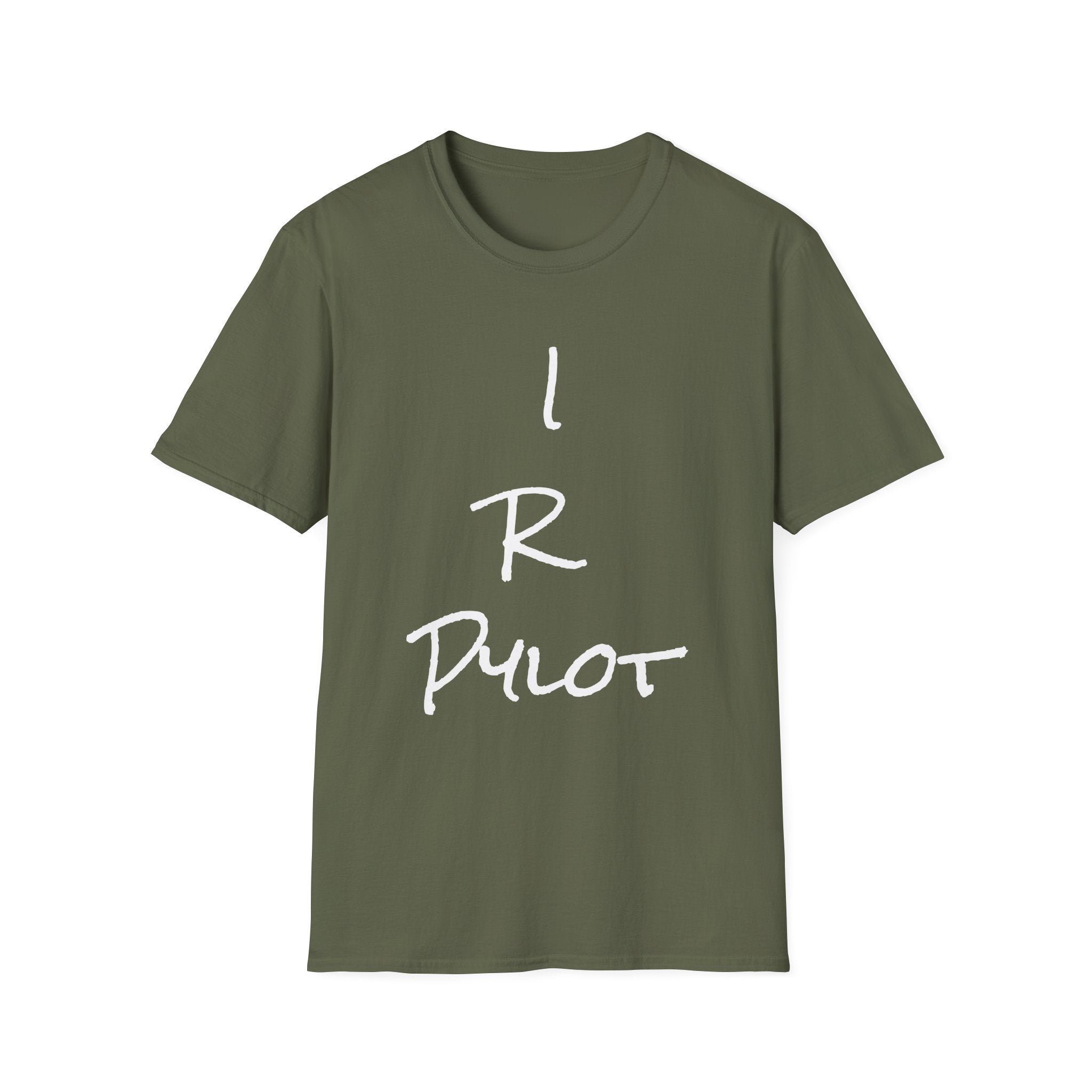 Aviator Graphic T-Shirt — 'I R Pilot' Front Script & Northern Nomad Mountain Plane Back
