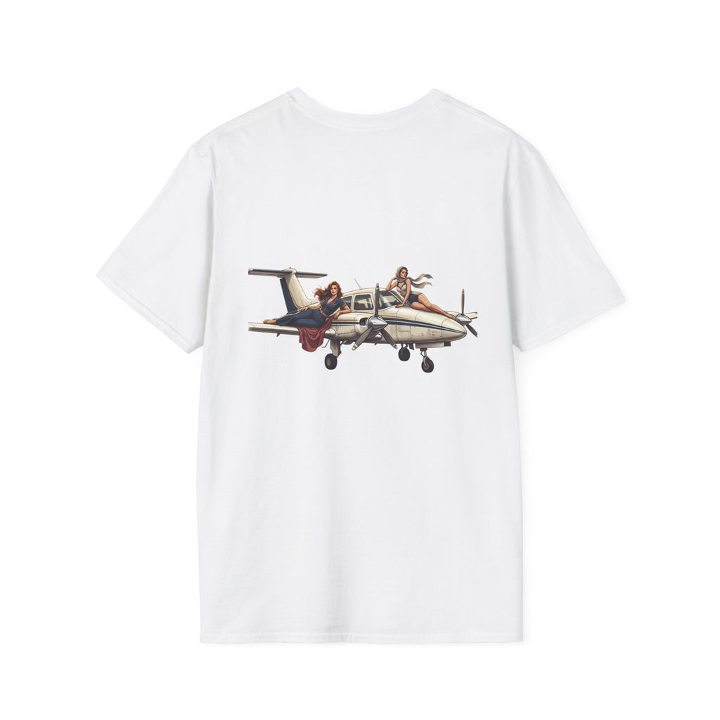 Pilot Humor T‑Shirt — “9/10 Pilots agree that twins are a good time” with Airplane Graphic