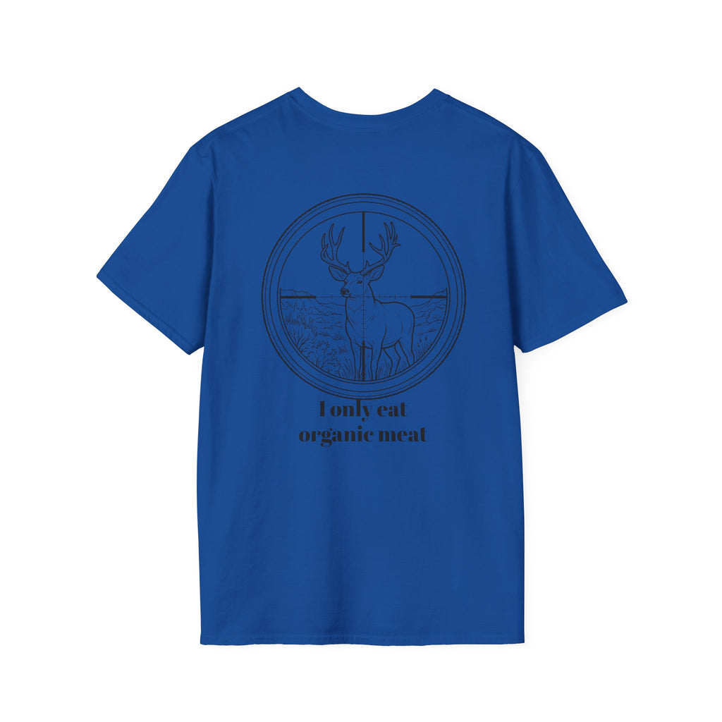 Organic Meat Deer T-Shirt — 'I Only Eat Organic Meat' Graphic Tee