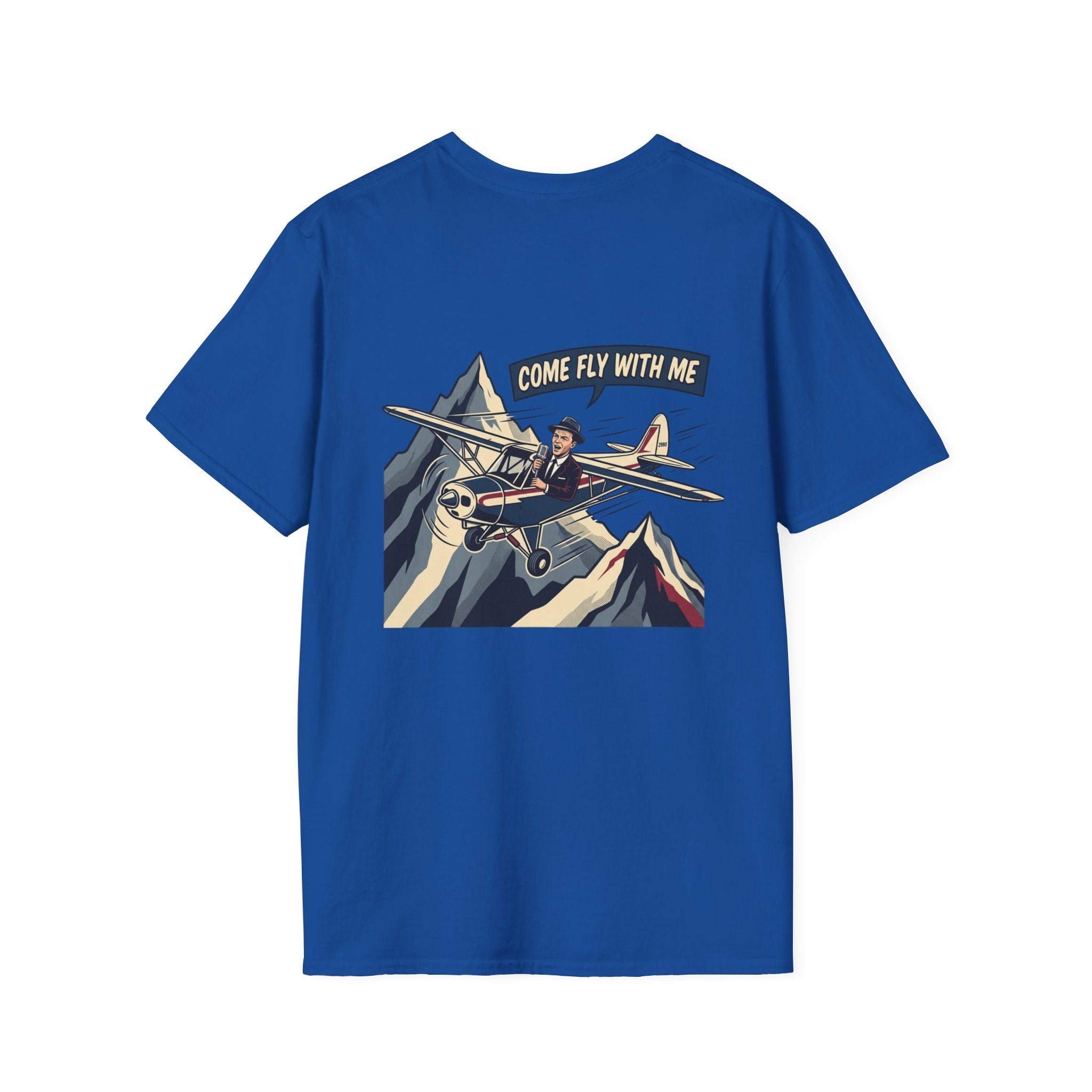 T-Shirt — "Come Fly With Me" Vintage Airplane Graphic Tee