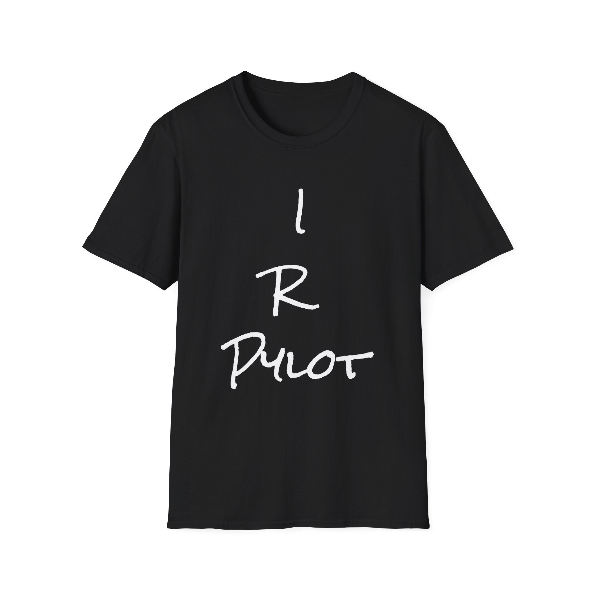 Aviator Graphic T-Shirt — 'I R Pilot' Front Script & Northern Nomad Mountain Plane Back