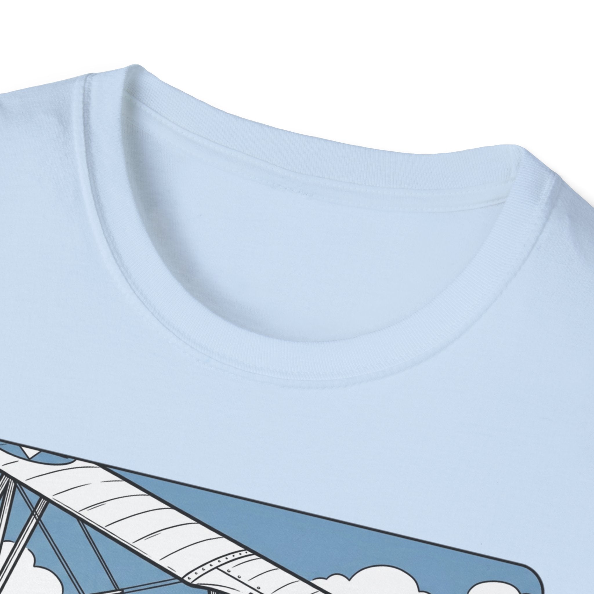 Pilot T‑Shirt – Vintage Biplane Design "Of Course I Look Down On You, I’m a Pilot"