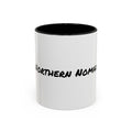 Northern Nomad Accent Coffee Mug — Black-Trim Ceramic Travel Coffee Cup (11/15 oz)