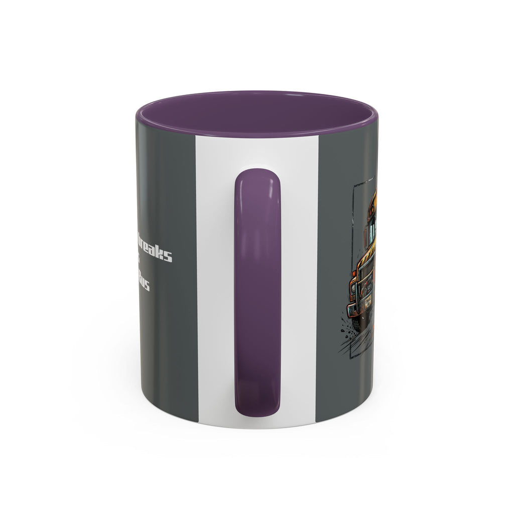 There Are No Breaks on This Struggle Bus Coffee Mug — Funny Motivational Accent Mug