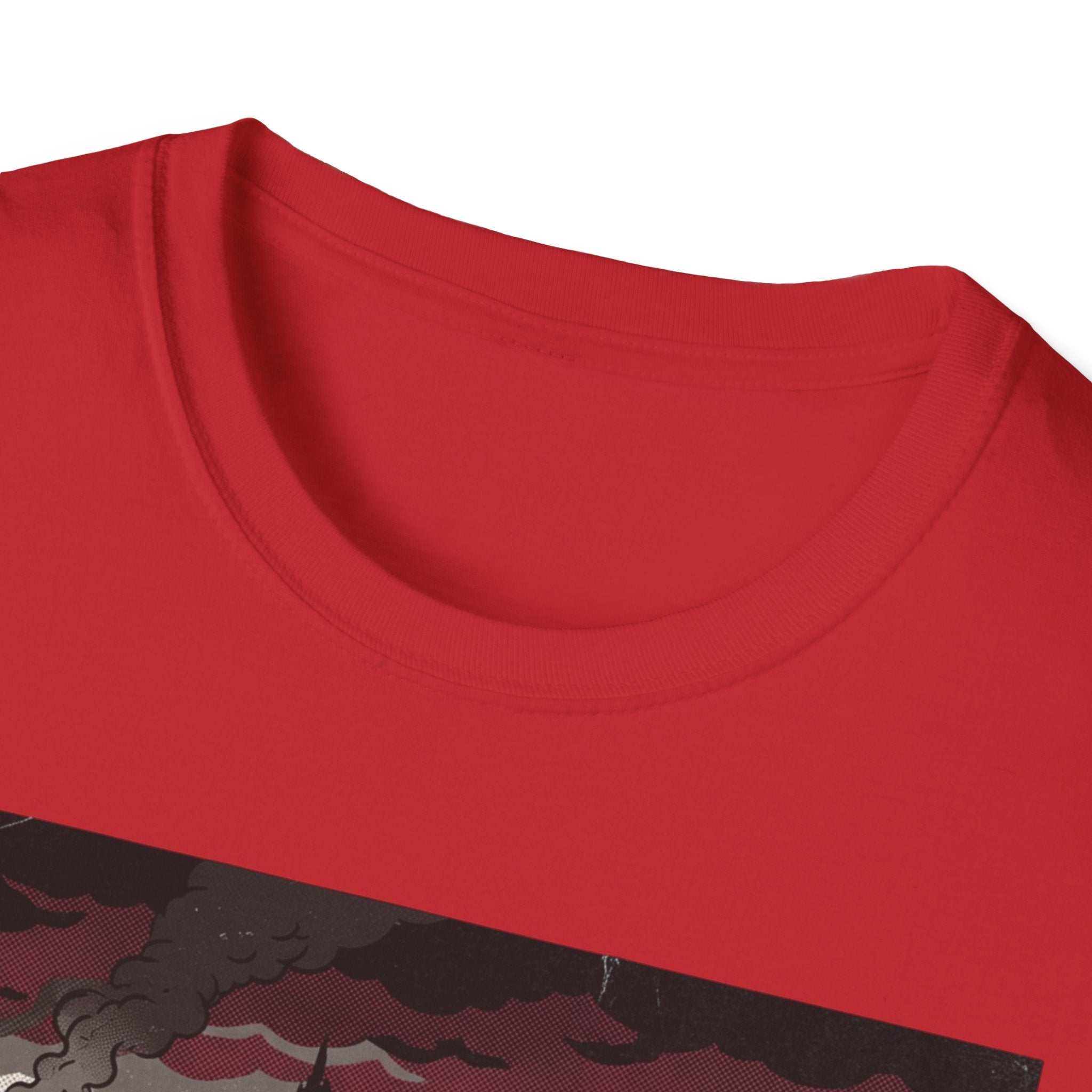 Apocalyptic Cityscape T‑Shirt – "Change is scary, but staying somewhere you don't belong will kill you"