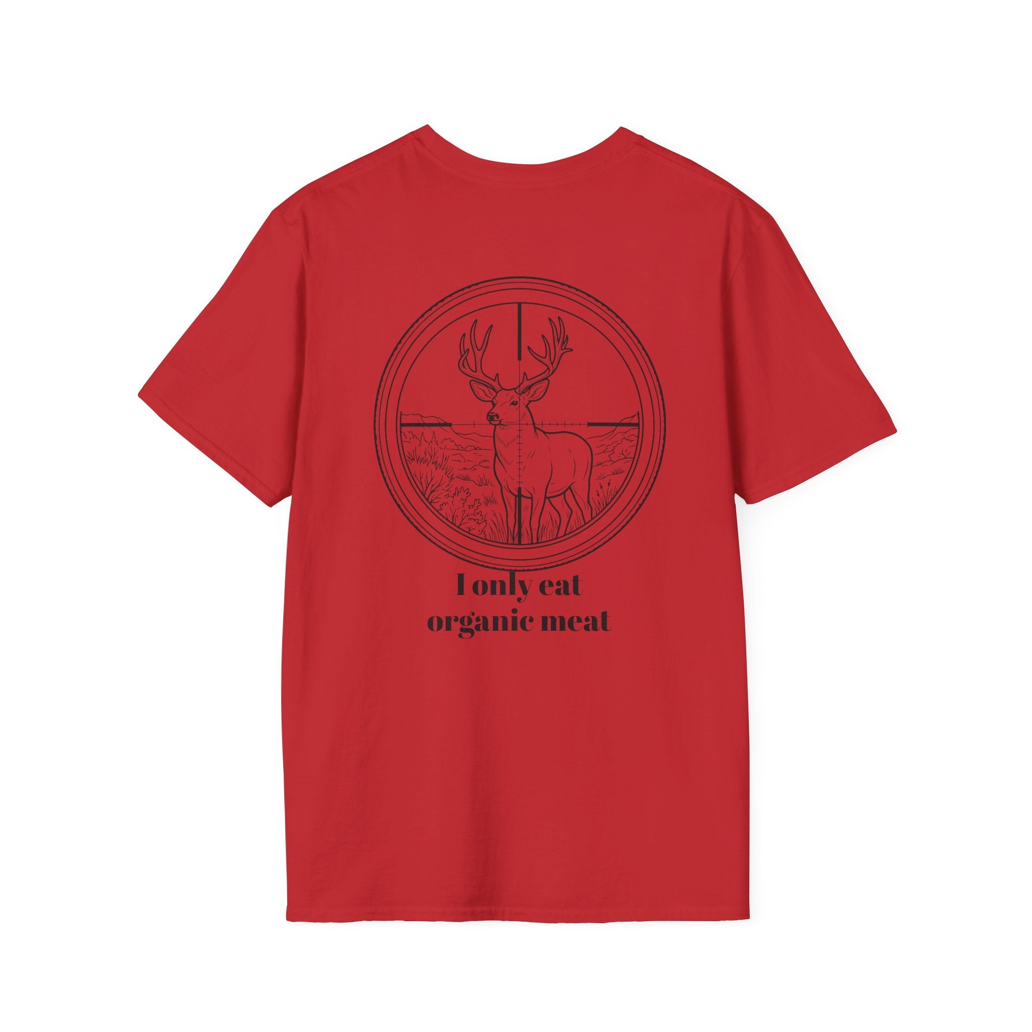 Organic Meat Deer T-Shirt — 'I Only Eat Organic Meat' Graphic Tee