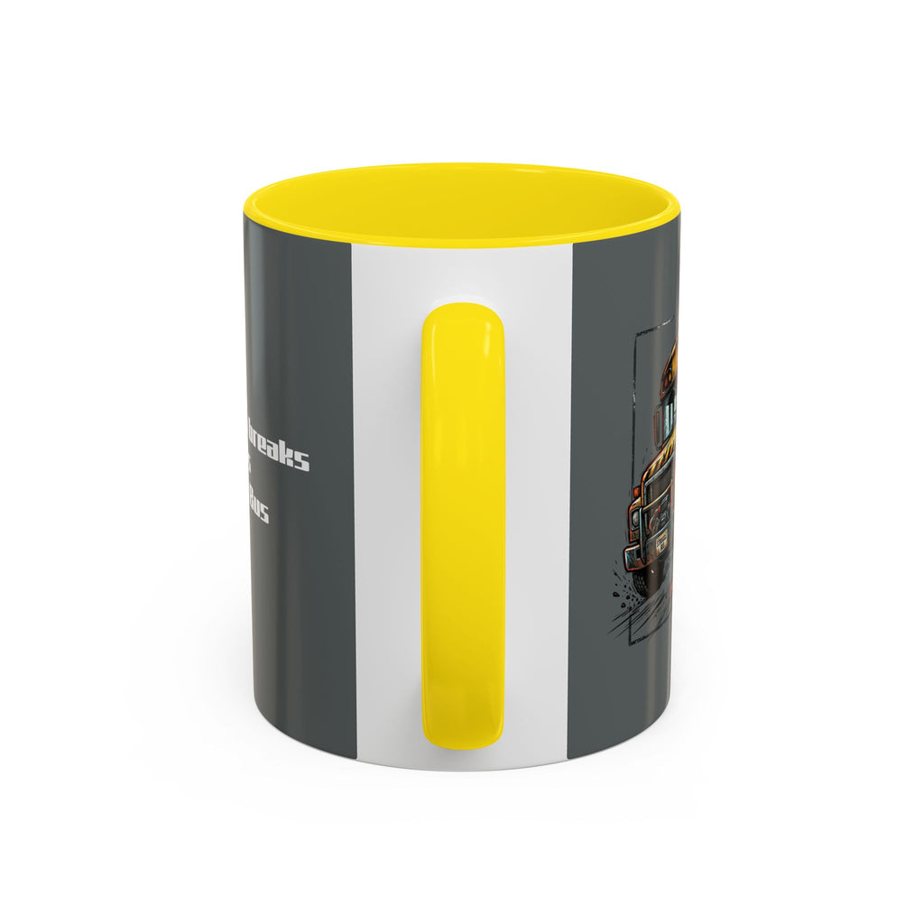 There Are No Breaks on This Struggle Bus Coffee Mug — Funny Motivational Accent Mug