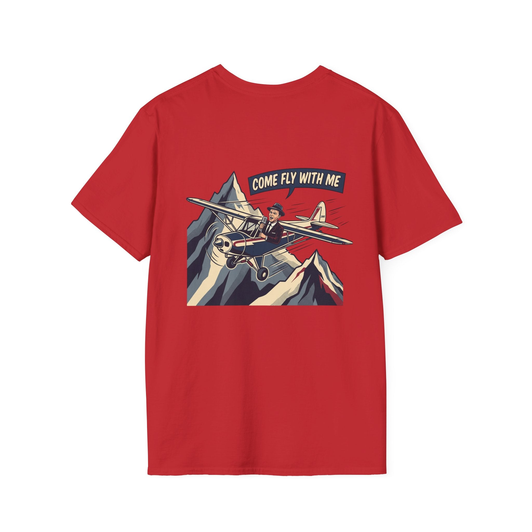 T-Shirt — "Come Fly With Me" Vintage Airplane Graphic Tee