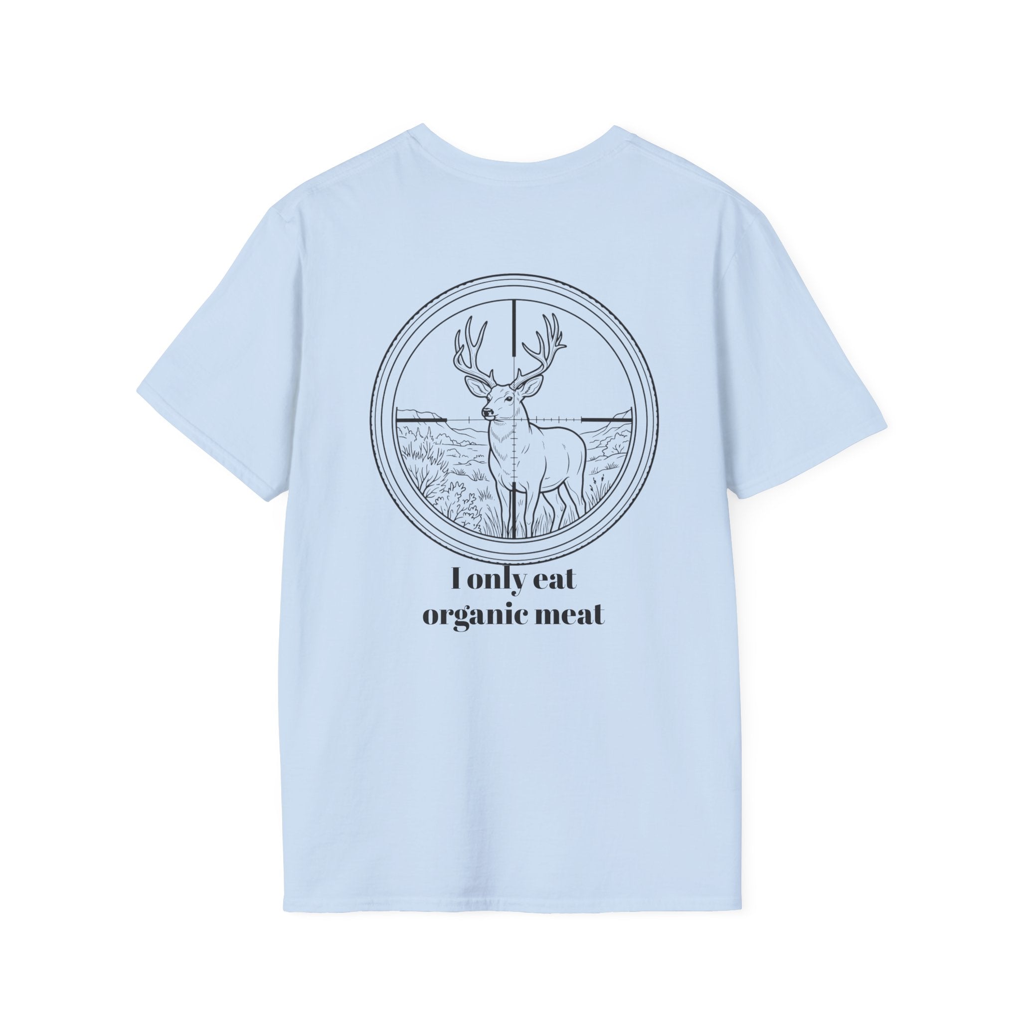 Organic Meat Deer T-Shirt — 'I Only Eat Organic Meat' Graphic Tee