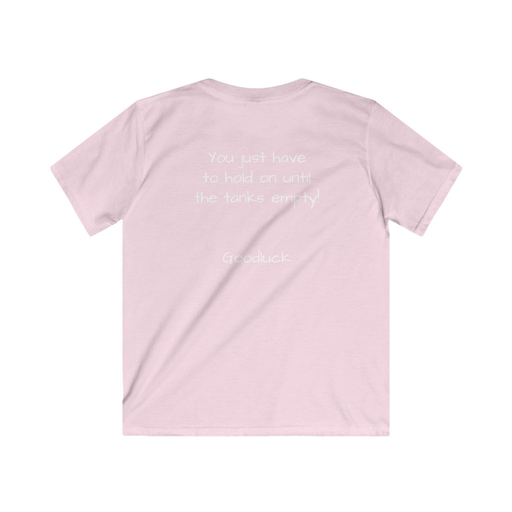 Kids boy Tee - "I'm all gas and no breaks" Funny Graphic Shirt