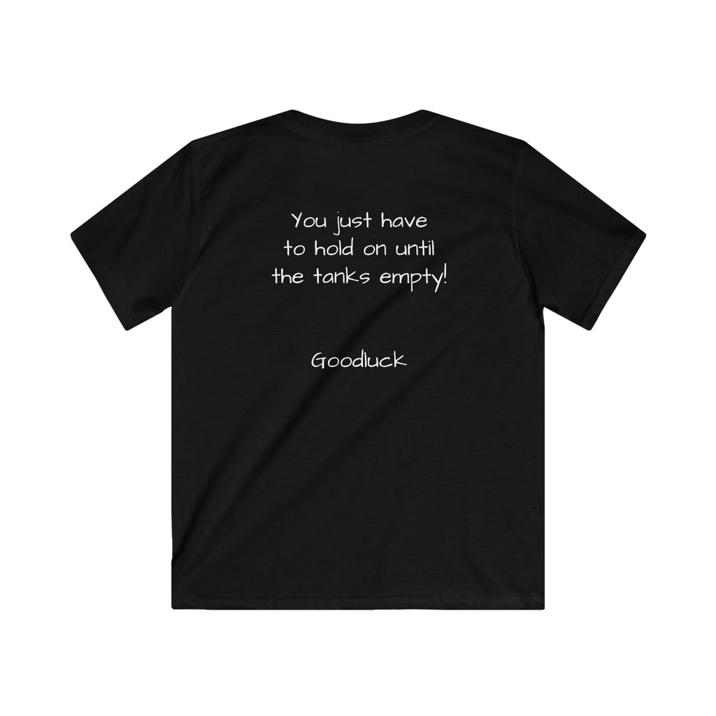 Kids boy Tee - "I'm all gas and no breaks" Funny Graphic Shirt