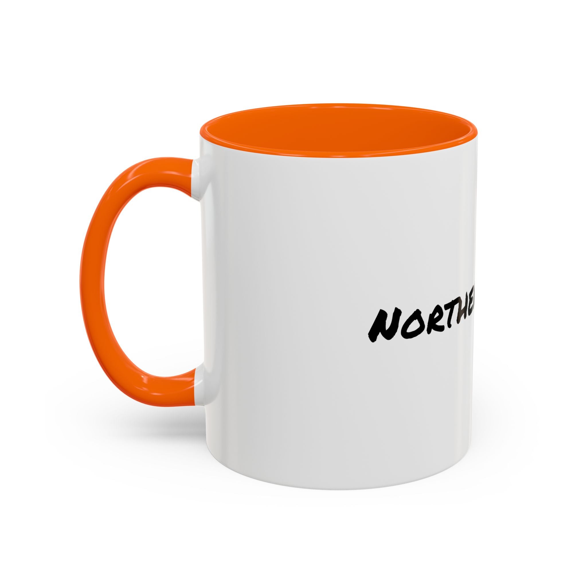 Northern Nomad Accent Coffee Mug — Black-Trim Ceramic Travel Coffee Cup (11/15 oz)