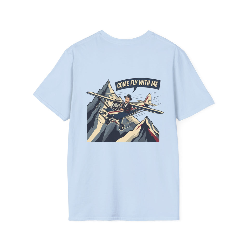 T-Shirt — "Come Fly With Me" Vintage Airplane Graphic Tee