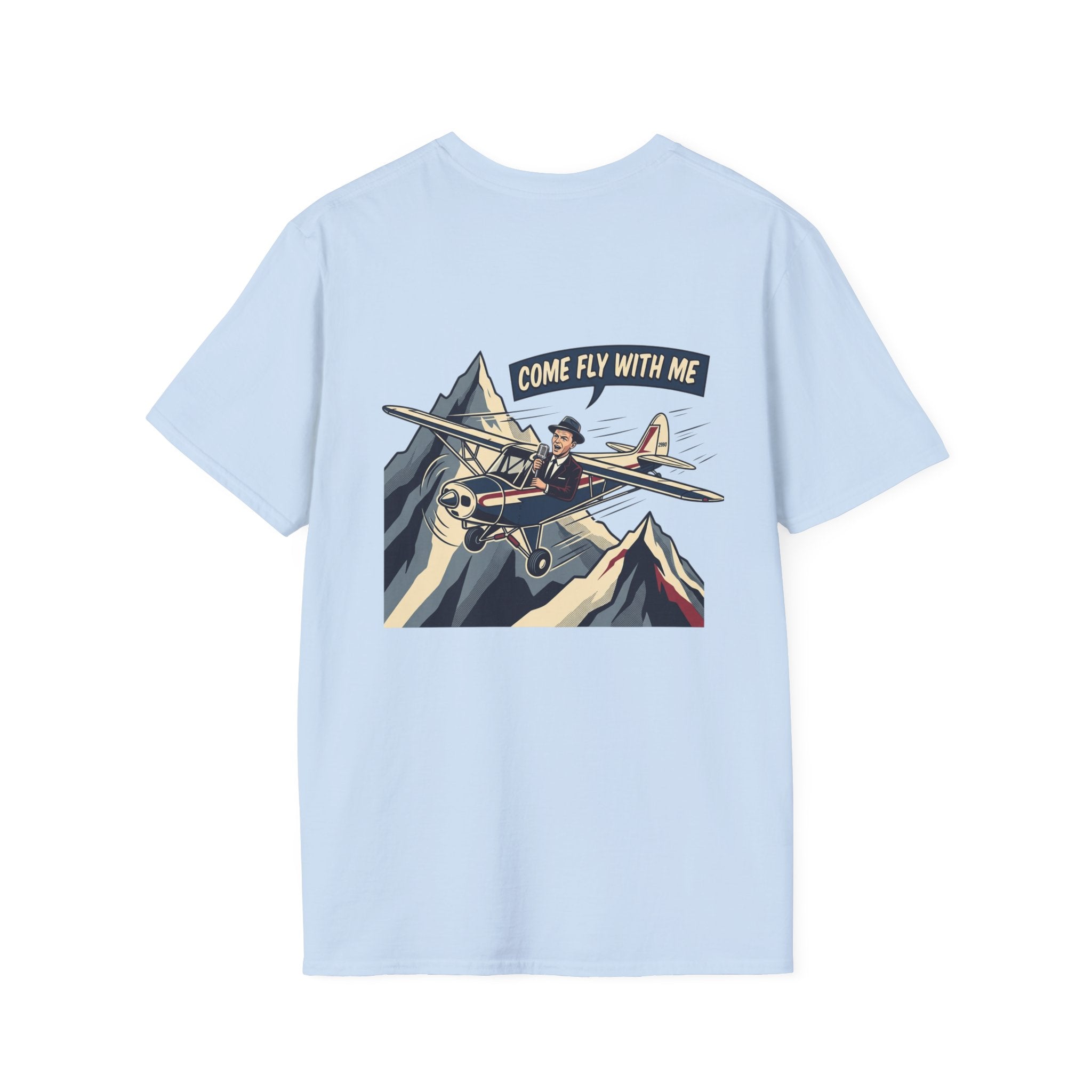 T-Shirt — "Come Fly With Me" Vintage Airplane Graphic Tee