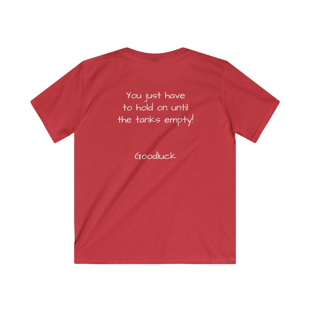 Kids boy Tee - "I'm all gas and no breaks" Funny Graphic Shirt