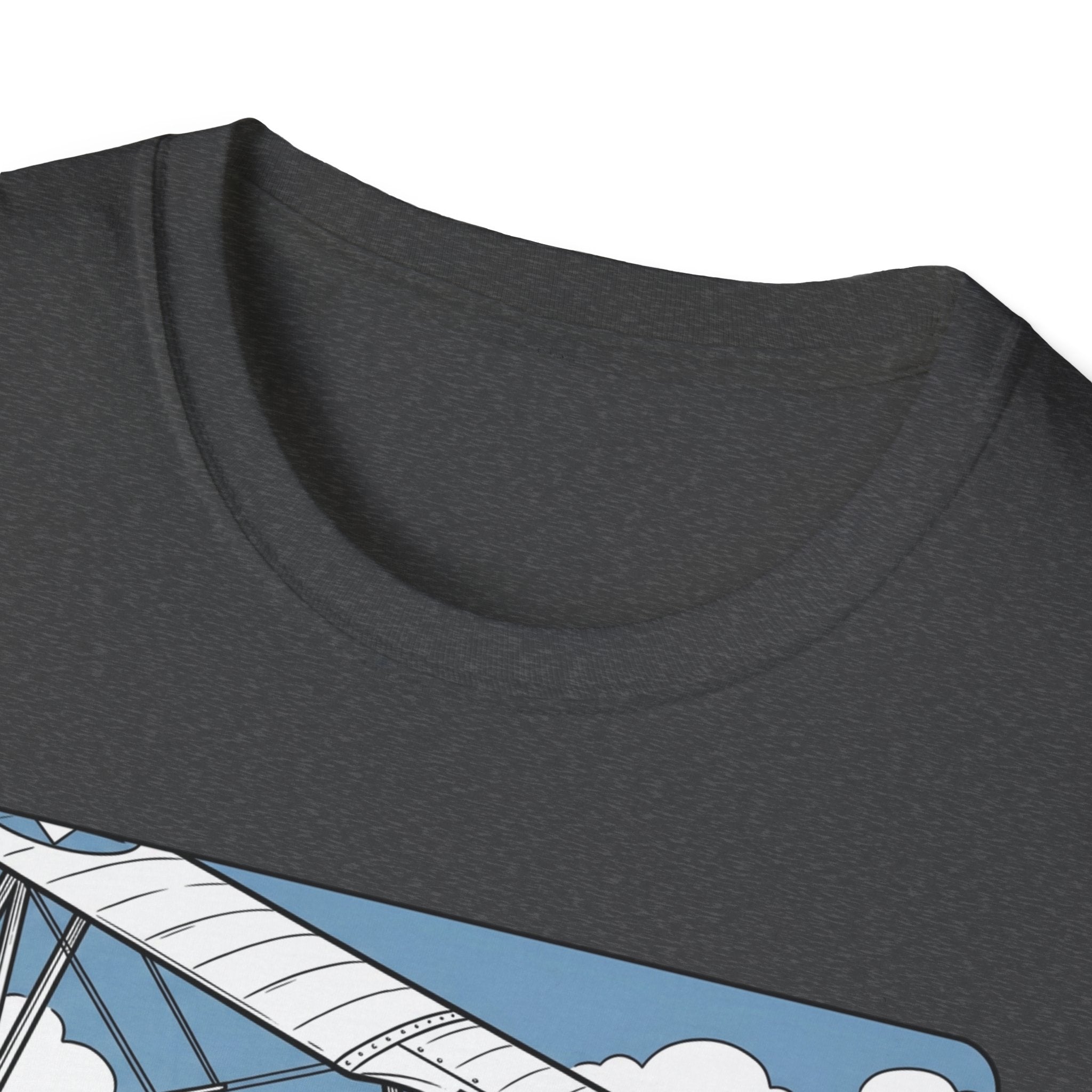 Pilot T‑Shirt – Vintage Biplane Design "Of Course I Look Down On You, I’m a Pilot"