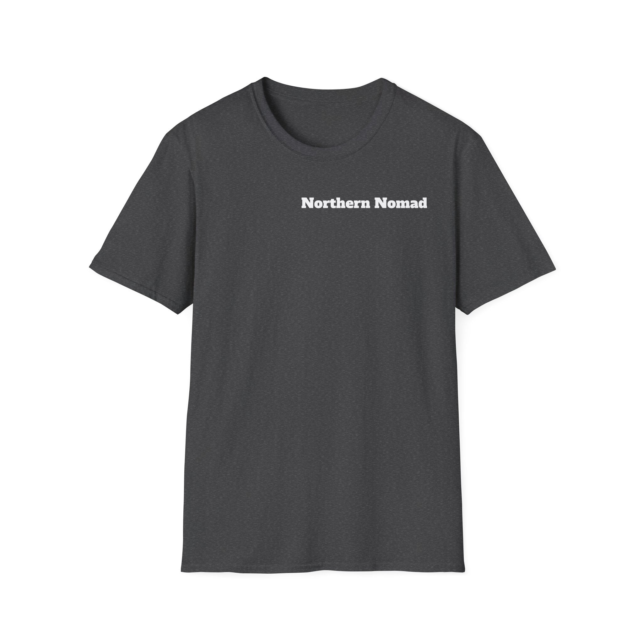 T-Shirt — Vintage Bush Plane Over Mountains "We don't tell stories about dinosaurs..." Travel Adventure Tee