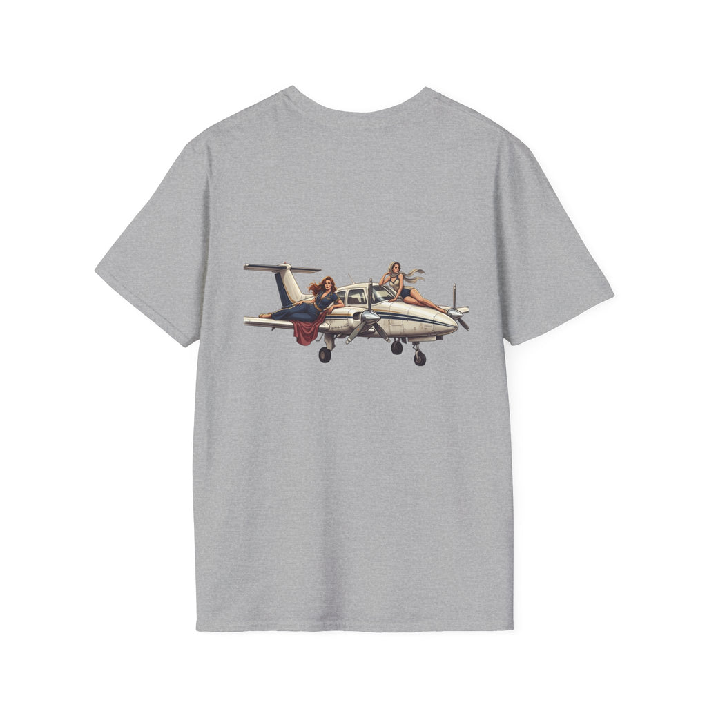 Pilot Humor T‑Shirt — “9/10 Pilots agree that twins are a good time” with Airplane Graphic