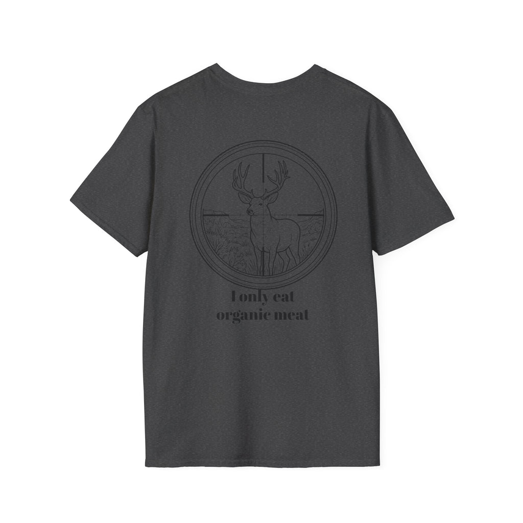 Organic Meat Deer T-Shirt — 'I Only Eat Organic Meat' Graphic Tee