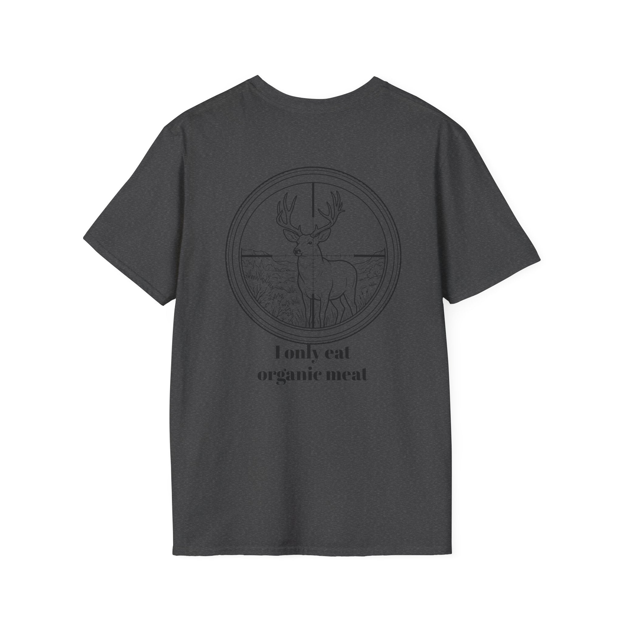 Organic Meat Deer T-Shirt — 'I Only Eat Organic Meat' Graphic Tee
