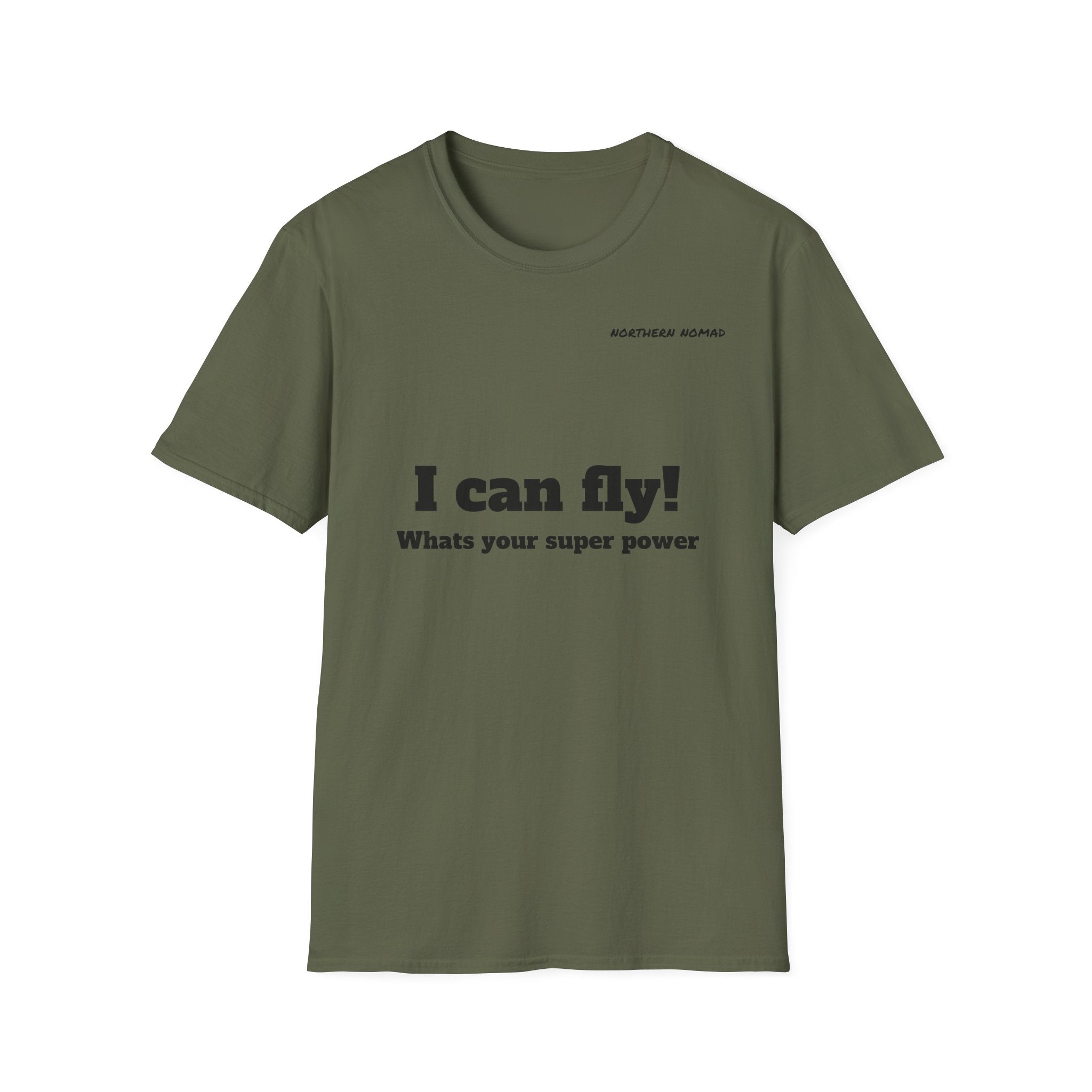 I Can Fly! T‑Shirt — "What's Your Super Power" Graphic Tee