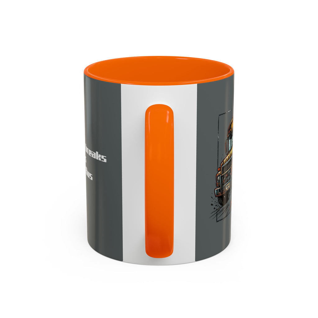 There Are No Breaks on This Struggle Bus Coffee Mug — Funny Motivational Accent Mug