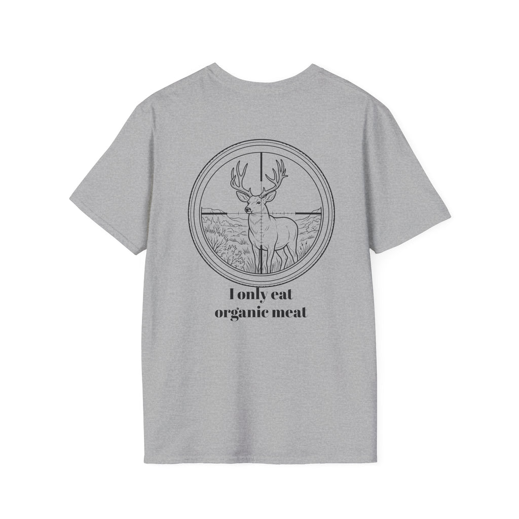 Organic Meat Deer T-Shirt — 'I Only Eat Organic Meat' Graphic Tee