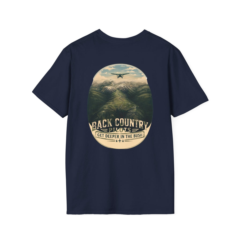 Back Country Pilots T-Shirt — 'Get Deep in the BUSH' Mountain Graphic Tee
