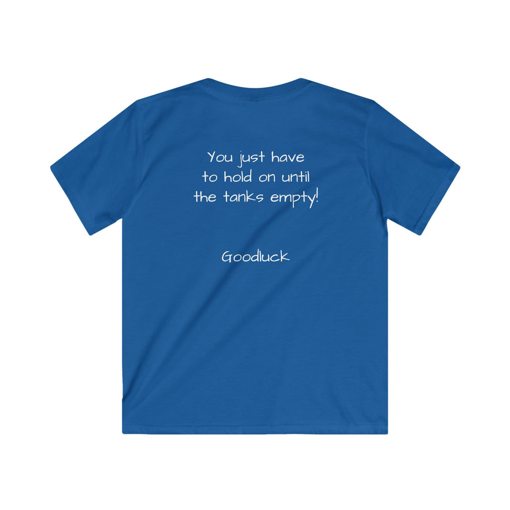 Kids boy Tee - "I'm all gas and no breaks" Funny Graphic Shirt