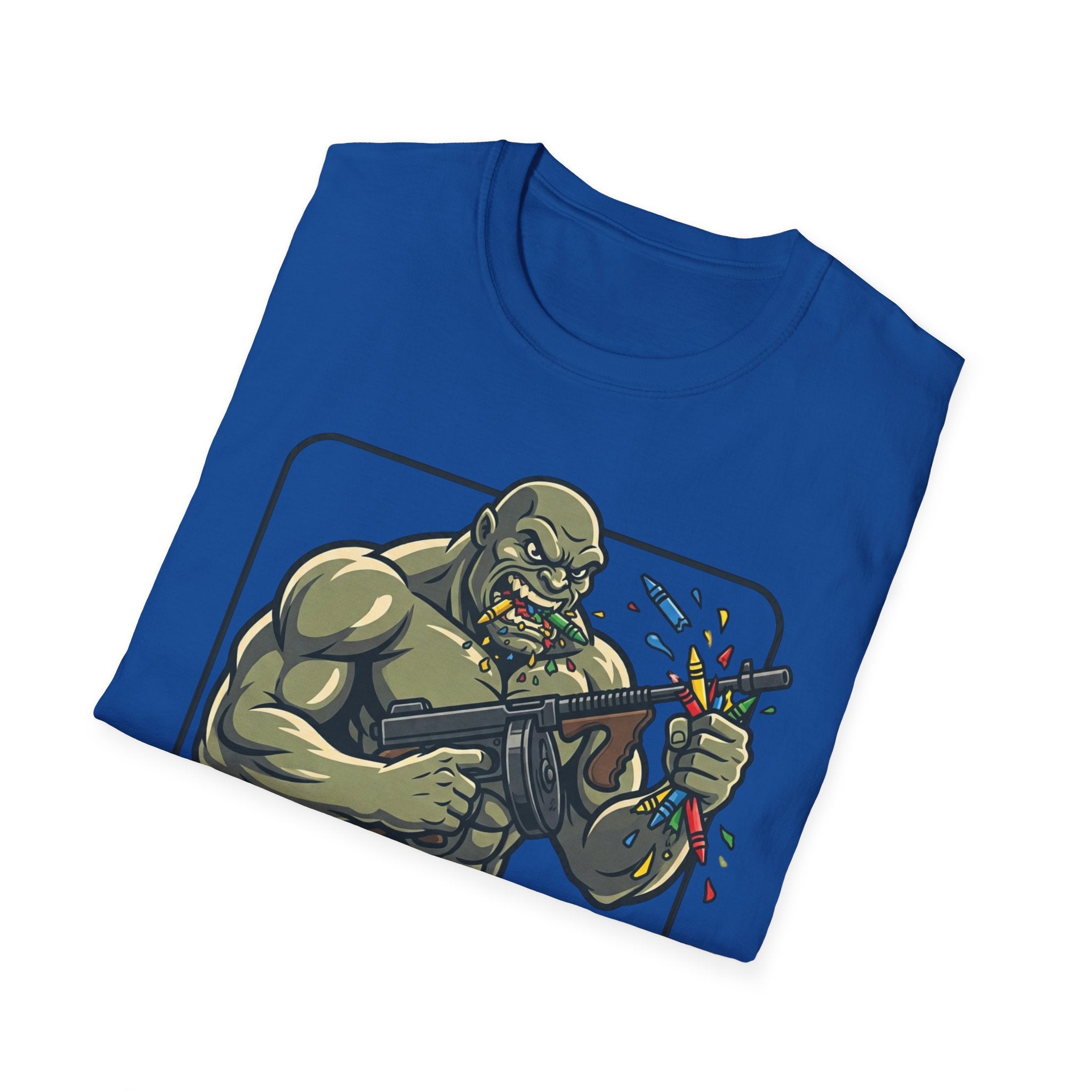 Crayon Eater (In Recovery) T-Shirt — Funny Cartoon Monster Graphic Tee