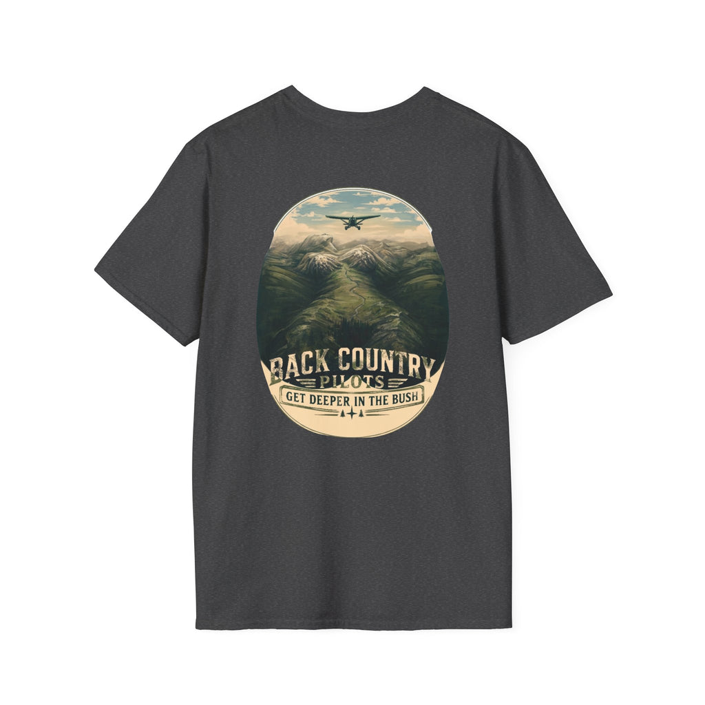 Back Country Pilots T-Shirt — 'Get Deep in the BUSH' Mountain Graphic Tee
