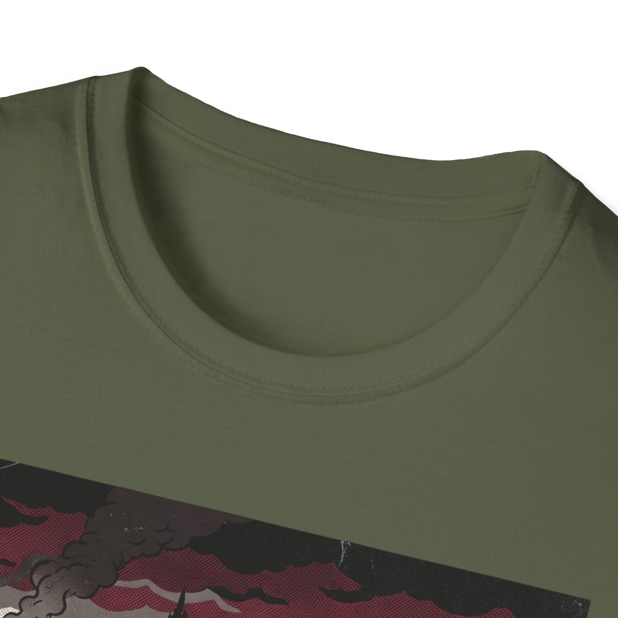 Apocalyptic Cityscape T‑Shirt – "Change is scary, but staying somewhere you don't belong will kill you"